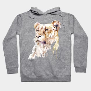 Majestic Alpha Lioness Head Hoodie